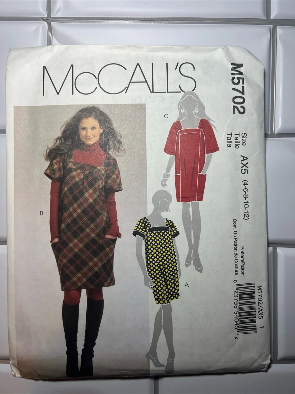 McCall’s M5702 Sewing Pattern AX5 Women’s Fashion Sewing Pattern